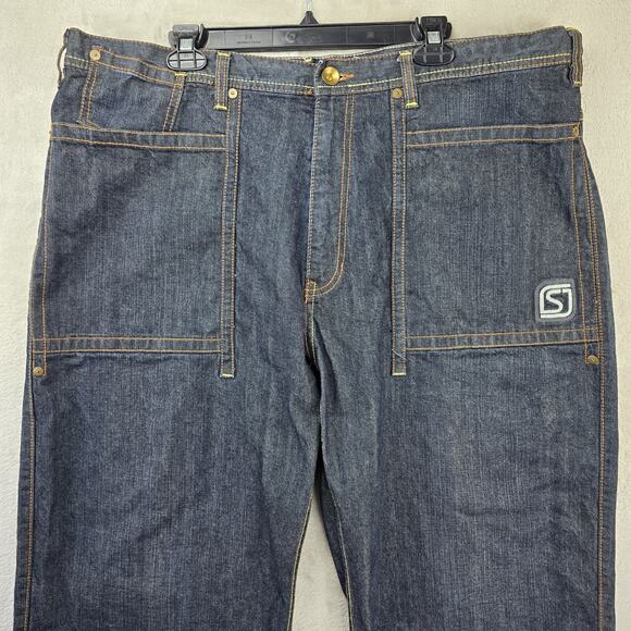 Vtg Sean John Denim Jeans Mens 40 Blue (Fits 42x30) Baggy Wide Skate Skater Y2K - Picture 2 of 12